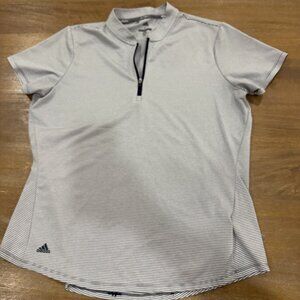 Adidas Golf Polo Blue & White Striped